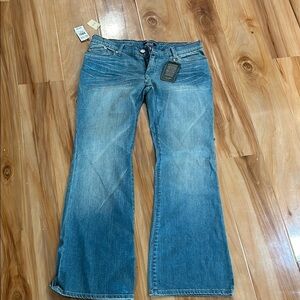 Rock & Republic Blue Flare Wide Leg Jeans